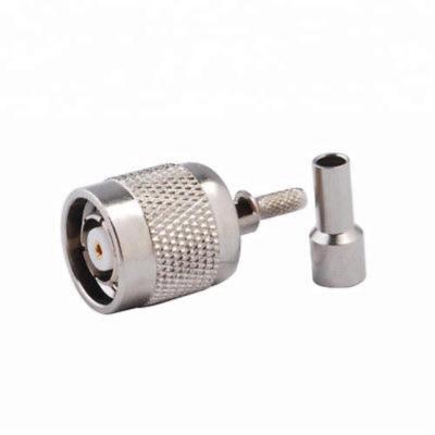 China RF Coaxial Connector TNC RF Crimp Plug For RG58 RG223 LMR195 Cable for sale