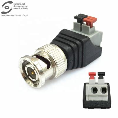 China Type male crimp type cctv camera press seamless surveillance connector video bnc bnc connector connection bnc connector for sale