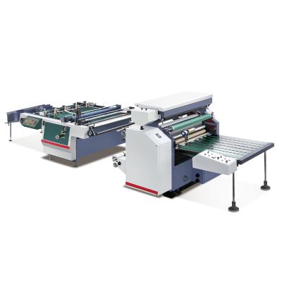 China FY-M1080 high speed semi-automatic paper laminating machine for adhesive tape, paper, film laminating machine for sale