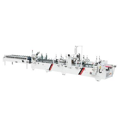 China SHH-1650E Printing Shops Carton Folding Machine Corrugated 2 Piece Folder Gluer Tangshan Automatic Folder Gluer for sale