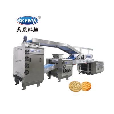 China Factory Skywin Paint Hard Soft Biscuit Cake Making Biscuit Production Line Snack Biscuit Machine for sale