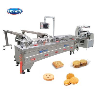 China Automatic Snack Factory Skywin Jam/Cream/Chocolate/CheeseCookies Cookie Squeezing Machine for sale