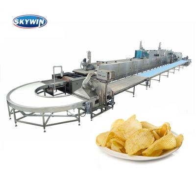 China Full Automatic Baked Potato Chips Production Line Making Machine from Skywin Snack Factory for sale