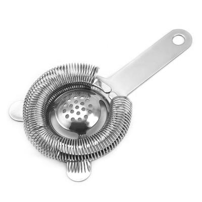 China Viable Bartender Tool Egg Sieve Food Grade Stainless Steel Cocktail Strainer with Egg Separator Egg Filter for sale