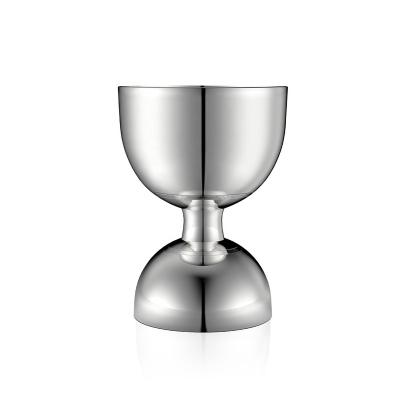 China Home Restaurant 1/2OZ Bar Hotel Bell Measuring Jigger Heavy Duty Stainless Steel Cocktail Jigger With Mirror Polished Finish for sale