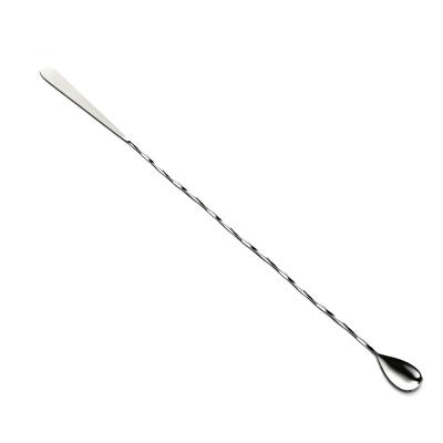 China Viable Stainless Steel Bar Cocktail Spoon 18/8 Bar Mixing Spoon With 20inch Fishtail Shape for sale