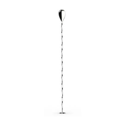 China Workable Professional Bar Bar Cocktail Stirrer Metal Drink Mixer 28~42cm Long Martini Spoon With Spiral Spoon For Carbonated Drinks for sale