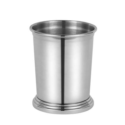 China Viable Bar Accessories 18/8 Stainless Steel Cocktail Cup 360ml Silver Mint Cocktails Mojito Julep Cup for sale