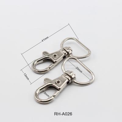 China General Custom Snap Hook Clasp Metal Lobster Swivel Buckle Metal Dog Hook Industry Key Chain Ring Buckles for sale