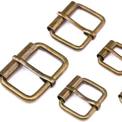 China Factory Wholesale Price Quality Guaranteed Factory Wholesale Custom Metal Pin Buckle For Bags Square Logo Fashion Brass Belt Buckles for sale