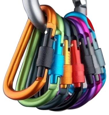 China Factory Wholesale Price Quality Guaranteed Hot Selling Popular D-Ring Spring Hook Carabiner Lock Clip Key Chain Instant Climbing Backpack for sale