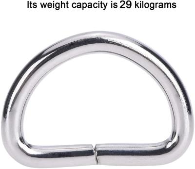 China Quality Guaranteed Factory Wholesale Price Luggage Bayonet Suitcase Guides Snap Spring D-Ring Metal Ring 65 Nickel for sale