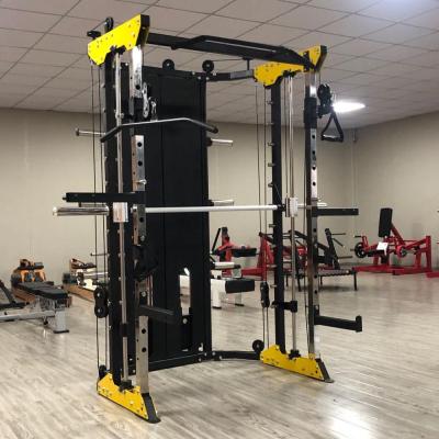 China Universal Multifunctional Bodybuilding Equipment Gym Trolling Smith Machine Home Gym For Sale for sale