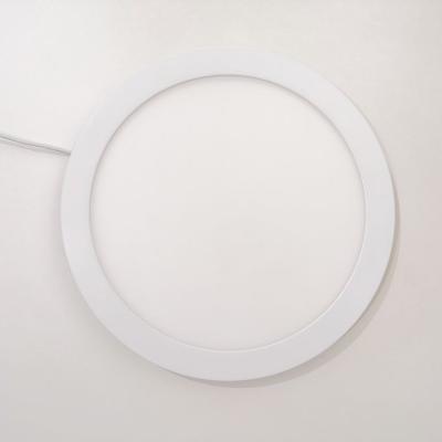 China Corner 15w LED Panel Light Indoor Circular White Integrated Panel Light For Desk R24-15A Neutral for sale