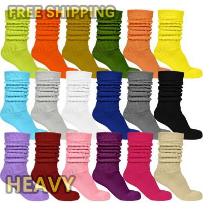 China Free Shipping QUICK DRY Long Winter Slouch Socks For Women Thick Colorful Cotton Slouch Heavy Slouch Socks Socks for sale