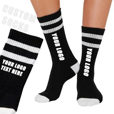 China Breathable high quality custom cotton thongs cushion men athletic crew socks for sports socks for sale