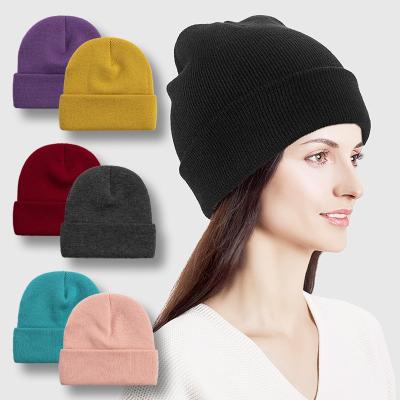 China COMMON Winter Beanie Hats For Men Knit Beanie Hats Warm Baggy Skull Slouchy Hats for sale