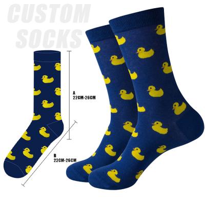 China QUICK DRY High Quality Custom Crew Socks One Size Logo Crew Socks Unisex Happy Custom Fashion Funny Socks for sale