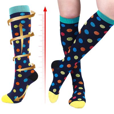 China Breathable Compression Socks Mens Womens Compression Football Sport Socks Custom Logo Socks for sale