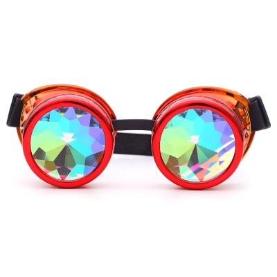 China 2022 New Arrival Fashion Vintage Steampunk Punk Style Welding Glass Cosplay Brand Punk Designer Five Colors Lens for sale