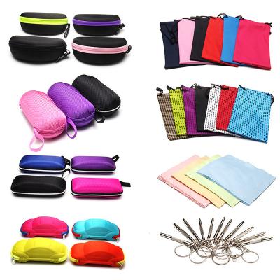 China Durable Wholesale Custom Glass Case And Accessories Various Styles Sunglasses Case Custom Logo Color Hardware for sale