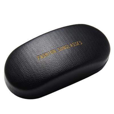 China Durable Fashion Boutique Black Glasses Box High Quality PU Leather Sunglasses Case for sale