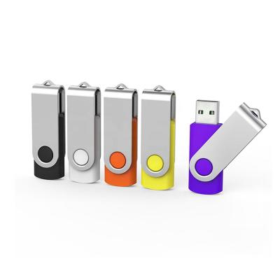 China Factory logo usb factory logo wholesale custom swivel actions memoria swivel pendrive for sale