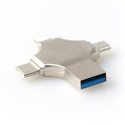 China Rectangle Mobile Phone SD Card OTG USB Reader USB-C Flash Connector Drive for sale