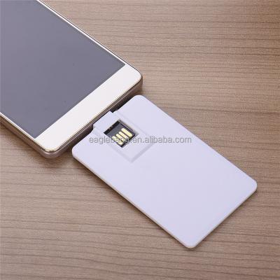 China Card Business Card Form OTG 2.0 USB Flash Drive Connect Portable Smart USB for sale