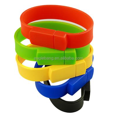 China Flash Stick Silicone Hand Wristband USB Training Wristband USB 8gb 16g Flash Stick for sale