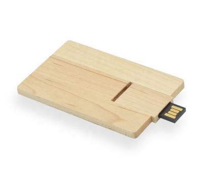 China Wooden / bamboo usb customized logo wooden business card usb flashdrive 8GB for sale