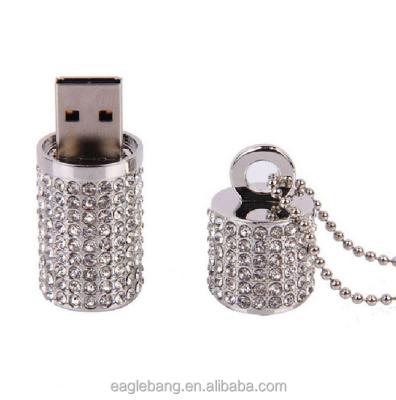 China Cute USB Pendrive 4gb 8gb 16gb Crystal Diamond Necklace Necklace Jewelry Necklace for sale