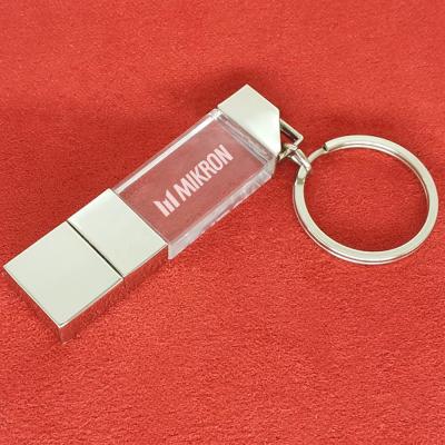 China Crystal Custom 8gb usb 3.0 flash drive crystal logo 3D printing for sale