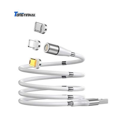 China 3 in 1 magnetic fast charging cables 1 sells new cable wholesale led 3 in 1 magnetic fast charging magnetic usb charging cable for sale