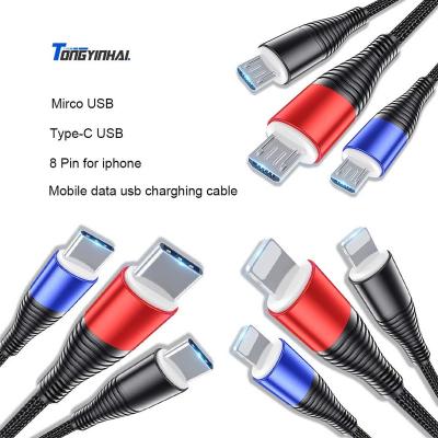 China Tongyinhai factory price smartphone usb charging cable MP3/MP4 player android mobile accessory charger mobile phone data charger for sale