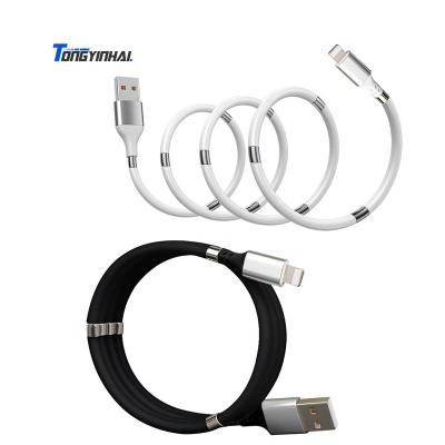 China MP3/MP4 Player Tongyinhai Factory Newcomers Redesigned Portable Easy-Reel Cable Magnetic Charging Cable for sale