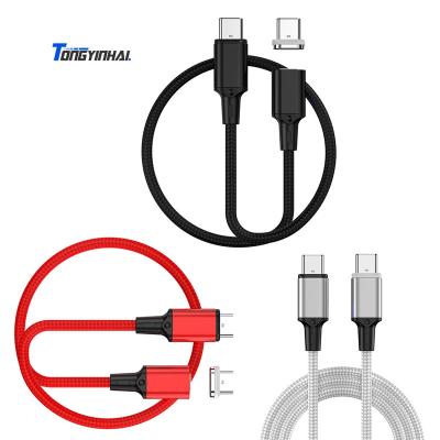 China 100W Charging + Magnetic Data Transfer Newest PD 100W Fast Charge Data Cable Type-C to Type-C PD USB-C Charger Cable for sale