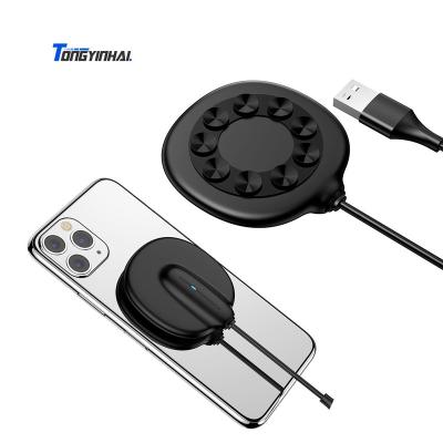 China Tongyinhai new product new product tether ultra-thin and small suction unlimited free cup wireless charger for portable for sale