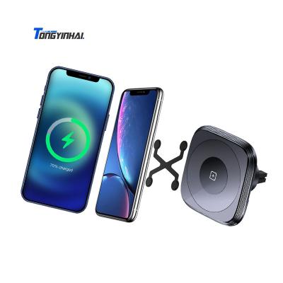 China Car Wireless Magnetic Mobile Cradle Air Vent Mobile Phone Charger Mount Video Game Player Qi Car Charging Stand for sale