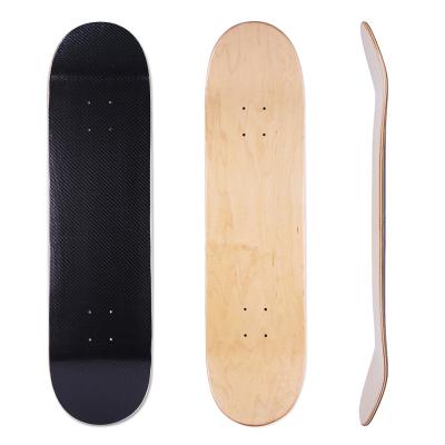 China Adult Wholesale Canadian Carbon Fiber Maple Skateboard Skate Board Empty Decks for sale