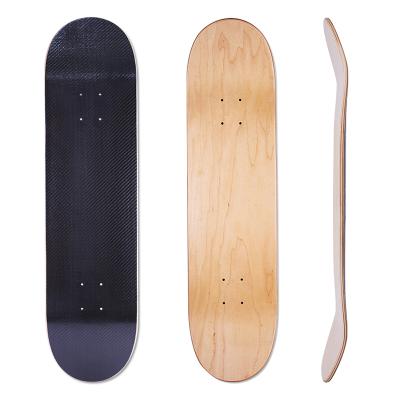 China Adult Wholesale Professional Canadian Carbon Fiber Maple Skate Board Empty Skateboard Decks for sale