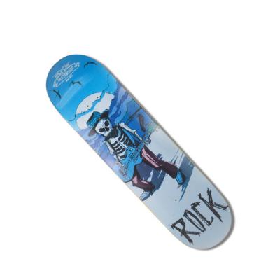 China Cheap Custom Russian White 7ply Maple Skateboard Decks Full Shape 100% Youth For Complete Skateboard for sale