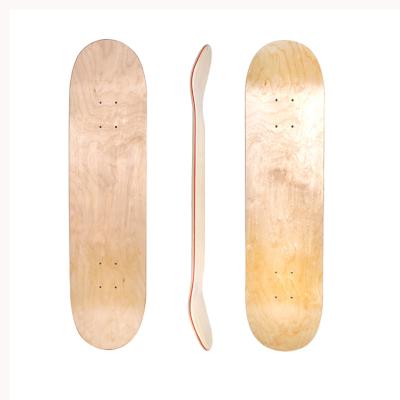 China Wholesale 7 Ply Birch Wood Skateboard Inch 31*8 Youth White Skate Board Decks Cheap for sale