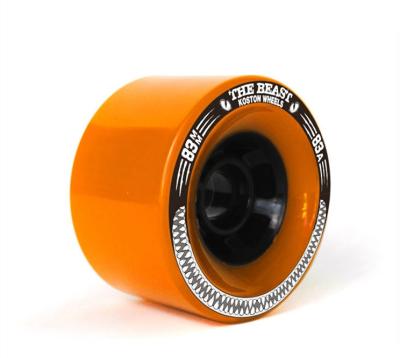 China Adult KOSTON 83mm PU Casting Large Inclined Longboard Wheels for sale