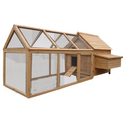 China Outdoor Largest Breathable Custom Factory Chicken House Wooden House Designs Outdoor Wooden Chicken Cage and Cages Pet Product Barn for sale