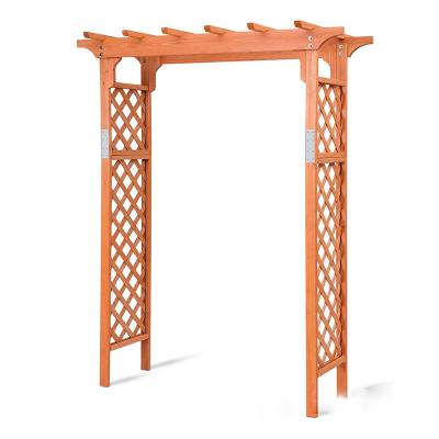 China Easily Assembled Wooden Pergola Trellis Arch Farmhouse To Wedding Home Decor Garden Deco Not Availalble All-season Not Coated Economic Support for sale