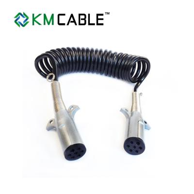 China 7X0.5mm2 7 Core Trailer Cable Fine Copper Wire Metal Plug For Truck Ce Certificate for sale