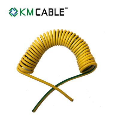 China Solar Light Tower coiled electrical cable 7 core0.75sqmm TPU flexible extension cord​ for sale