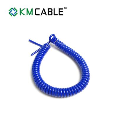 China Curly Waterproof 7 Core Trailer Cable  2.7m - 3.5 Meters For Heavy Duty Agriculture for sale