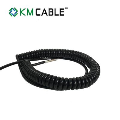 China Spiral 7 Core Trailer Cable 24V S Plug Coiled Assemblies High Flexibility for sale